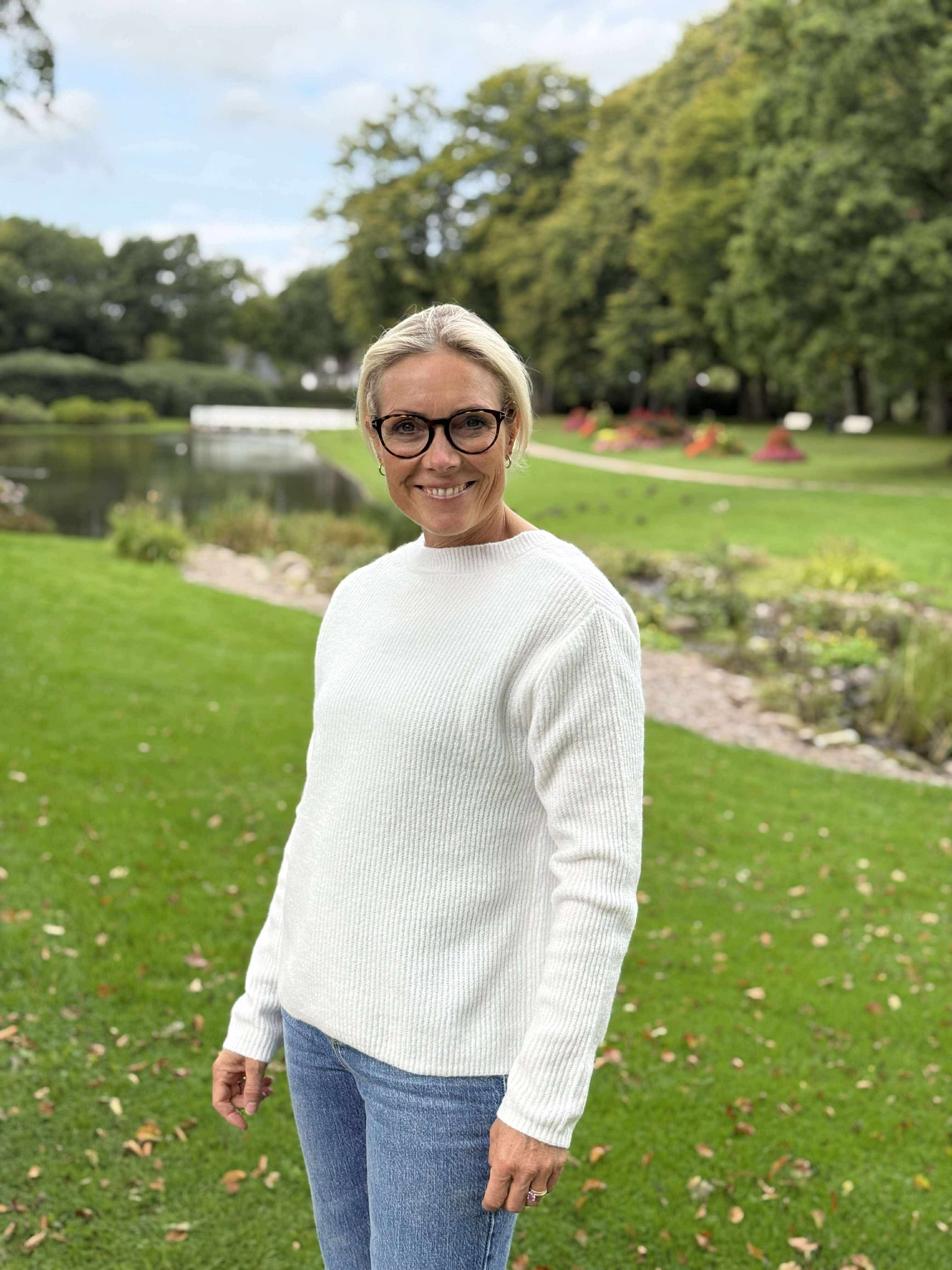 PCSILLY Knit Cardigan - Cloud Dancer